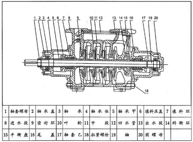 多級離心泵結(jié)構(gòu)圖片